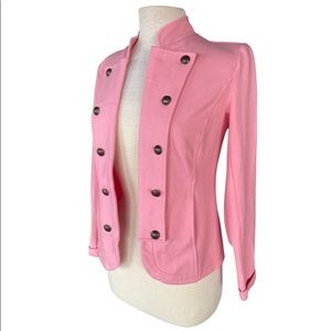 NWT Tommy Hilfiger Pink Military Band Jacket
